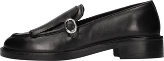 Emanuelle Vee Leren Moccasins - Dames - Loafers - Zwart - 37 EU - Leer - Schoenen