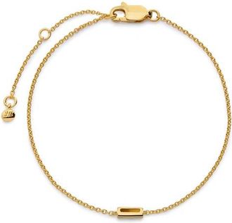 Monica Vinader Initial Chain Bracelet in 18K Gold Vermeil I at Nordstrom