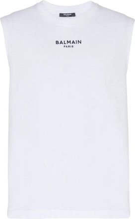 Balmain Canotta in cotone - Bianco