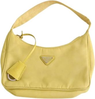 Prada Pre-owned Re-Edition 2005 Schoudertas - Dames - Vintage Schoudertas - Geel - ONE Size - Vintage