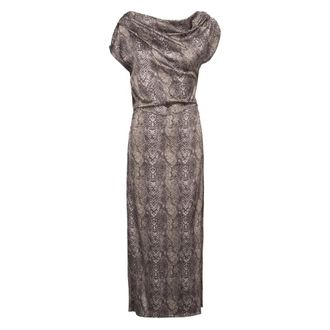Americandreams Camelia Dress - Dames - Maxi kleedjes - Bruin - XS - Kleedjes