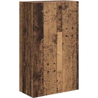 vidaXL Mueble De Tv Montado En La Pared Madera Envejecida Vidaxl