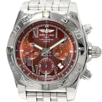 Breitling Pre-owned Stainless Steel watches - Heren - Pre-owned - Bruin - Maat: ONE Size