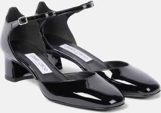 Jimmy Choo London Pixie 45 patent leather Mary Jane pumps