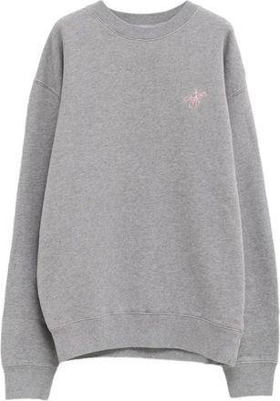 J.W.Anderson Hoodies & sweatvesten, Heren, Grijs, XL, Katoen, Ribbon Anchor Sweatshirt