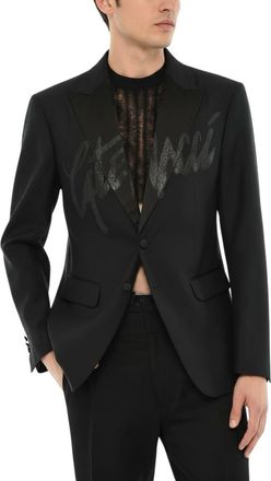 Dsquared2 Black Peaked Lapel Blazer