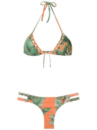 Amir Slama Bikini a triangolo - Verde