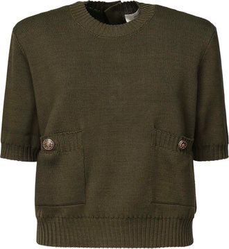 Golden Goose Cropped Cotton Sweater