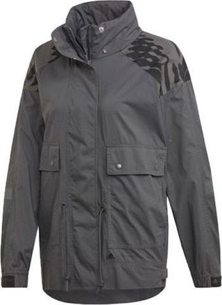 adidas (WMNS) adidas By Stella McCartney Run Ultimate Jacket Asia Sizing Grey EA2162