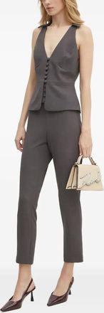 Bardot Top con scollo allamericana - Grigio