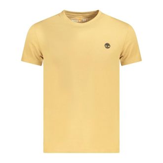 Timberland T-Shirts, male, Beige, Size: 2XL Short Sleeve T-Shirt