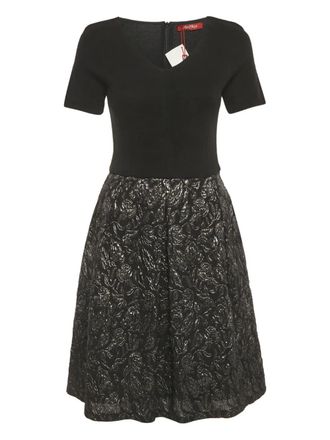 Max Mara jacquard structured dress - Black