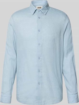 Drykorn Drykorn Slim Fit Freizeithemd aus Leinen-Baumwoll-Mix Modell RAMIS in Hellblau, Gr&ouml;&szlig;e XXL