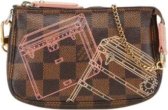 Louis Vuitton Pre-owned Handbags, female, Brown, Size: ONE SIZE Pre-owned Canvas clutches