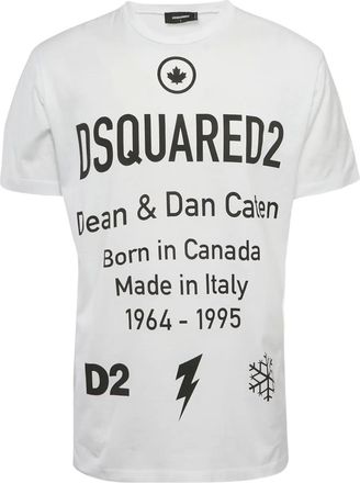 Dsquared2 T-shirt met logoprint - White