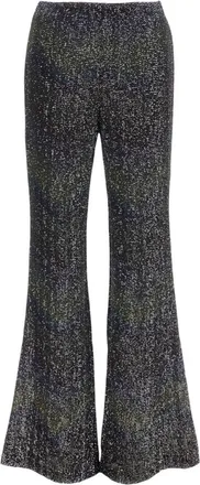 Missoni Black Flared Flat Front Pants
