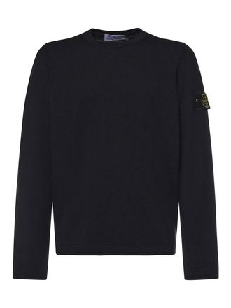 Stone Island Cotton And Nylon Sweater With Logo