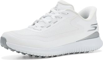 Skechers Flight Slip-In Spikeless Golf Shoes Womens Golf Shoes White/Silver : 8.5 B - Medium, Synthetic
