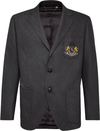 Billionaire Boys Club Blazer Double Lion - Heren - Blazers - Grijs - L - Wol - Jassen