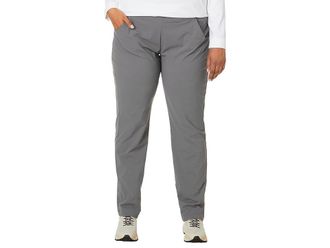 Columbia Plus Size Anytime Casualtm Pull-On Pants Womens Casual Pants City Grey : 3X R, Nylon/Elastane