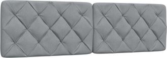 vidaXL Cabecero De Cama Acolchado Tela Gris Claro 180 Cm Vidaxl
