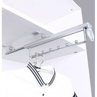 OEM Perchero Extra&iacute;ble De Alta Resistencia, Percha Para Pantalones, Percha Deslizante, Riel Telesc&oacute;pico Para Armario, Barra Para Colgar Ropa En El Vestido