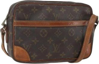 Louis Vuitton Pre-owned Canvas Cross Body Bag - Dames - Vintage Schoudertas - Bruin - ONE Size - Vintage