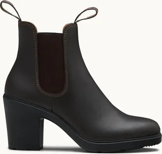 Blundstone Womens High Heeled Boots In Brown