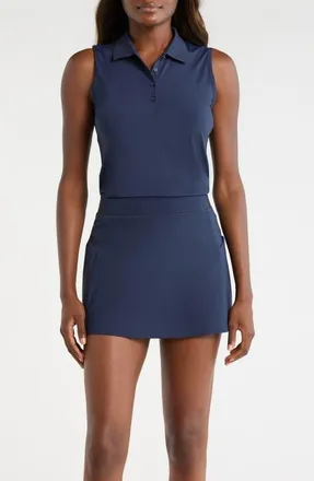 G/Fore Sleeveless Stretch Golf Polo Top in Twilight at Nordstrom, Size X-Large