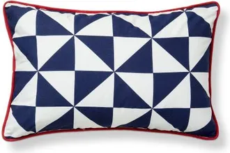 Tag Pinwheel Indoor Outdoor Lumbar Pl Blue Multi Cotton Summer at Nordstrom, Size Medium