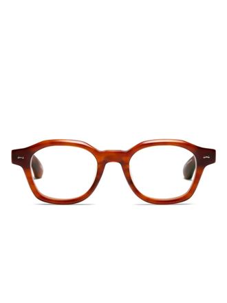 Peter and May Skyloop bril met rond montuur - Bruin