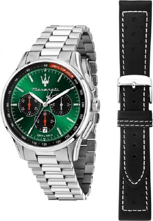 Maserati R8873624002 Mens Sorpasso Watch And Strap Gift Set - Silver - One Size