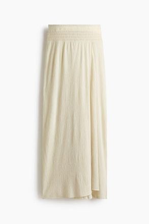 H&M Crinkled Wrapover Trousers in Light Beige at Nordstrom, Size X-Small