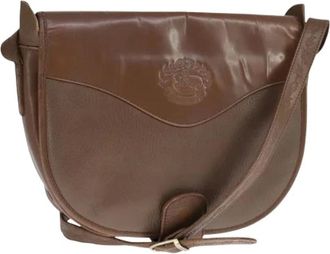 Burberry Pre-owned Cross Body Bags, female, Brown, Size: ONE SIZE Pre-owned Leather Shoulder Bag