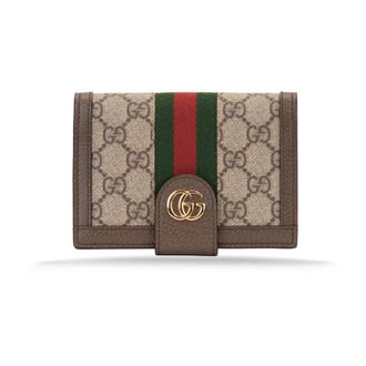 Gucci Accessoires, Dames, Beige, ONE Size, Leer, Passport Holder