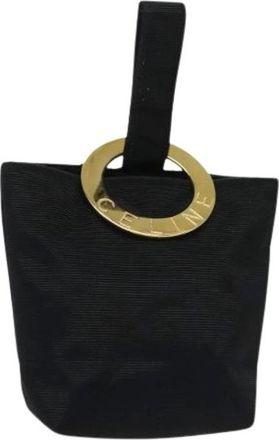 Celine Pre-owned Mini Bags, female, Black, Size: ONE SIZE Pre-owned Nylon pouches