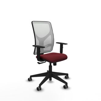Piqueras y Crespo Silla De Oficina Piqueras Y Crespo Motilla Blanco Malla Cuero Sint&eacute;tico