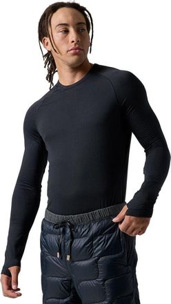 Backcountry Pines Micrrid Ultra-Lt Baselayer Crew Top - Mens in Black at Nordstrom, Size Xx-Large