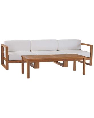 ModWay Upland Teak Outdoor Patio 4Pc Furniture Sofa Set