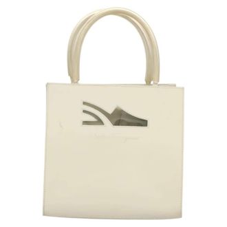 Ferragamo Vintage Handbag Patent Leather Patent_Leather Handbag (Pre-Owned)