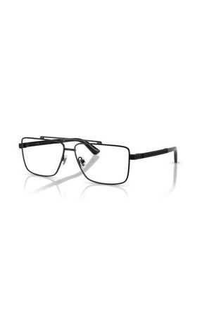 Versace 56mm Rectangle optical glasses in Black at Nordstrom