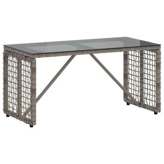 vidaXL Mesa De Exterior Gris Y Negro 80 X 40 X 40 Cm Vidaxl