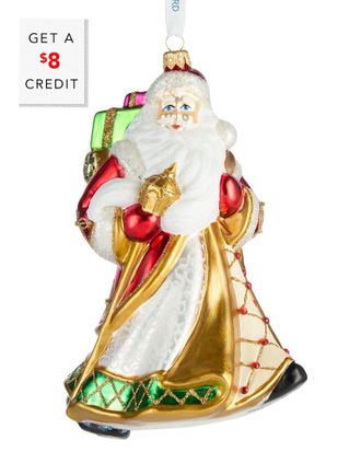 Waterford Holiday Heirlooms Santa Ornament With $8 Credit