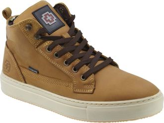 SWISSBRAND Leather High-Top Sneakers By Swissbrand