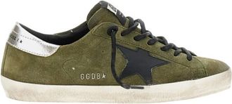 Golden Goose Olive Color Block Sneakers