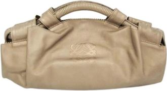 Loewe Pre-owned Nappa Aire Handtas - Dames - Vintage Handtas - Geel - ONE Size - Leer - Vintage