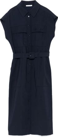 Patrizia Pepe Chemisier lungo - Blu