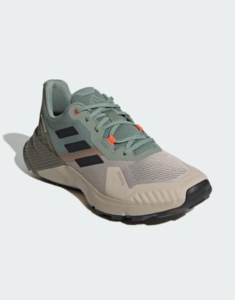 adidas Terrex Soulstride - Scarpe da trail running verdi e grigie-Verde