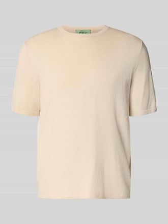 FTC Strickshirt mit Kaschmir-Anteil und Knopfleiste in Beige, Gr&ouml;&szlig;e 48