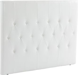 OEM Cabecero De Cama 160 Cm Tapizado En Pu 2 Formas De Uso Vertical O Montado A La Pared Cabecero Blanco
